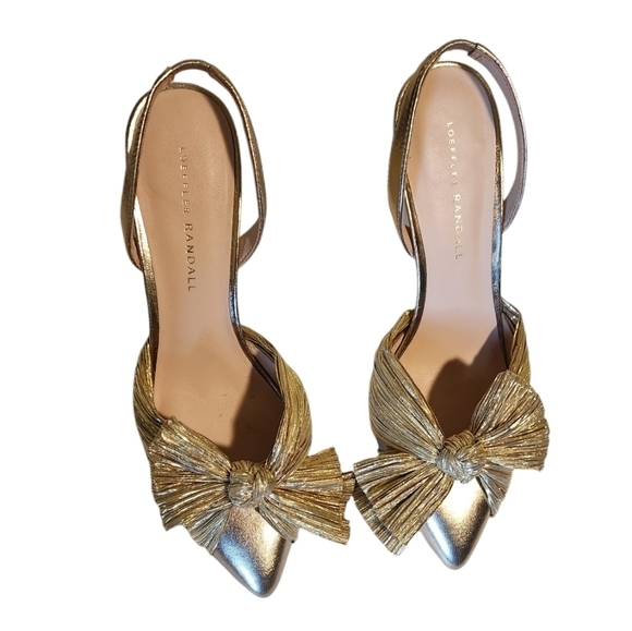 Loeffler Randall Shoes - LOEFFLER RANDALL SYLVANA SLINGBACK GOLD 8